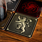 Produktbild Game of Thrones - Häuser Wappen Untersetzer 4er Set