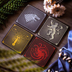Produktbild Game of Thrones - Häuser Wappen Untersetzer 4er Set