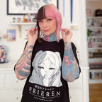Image produit T-shirt de personnage pour les fans de Frieren noir