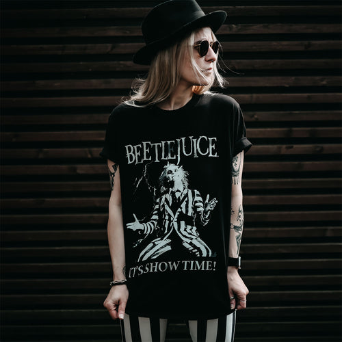 Productafbeelding Beetlejuice - Het is Show Time! T-shirt zwart