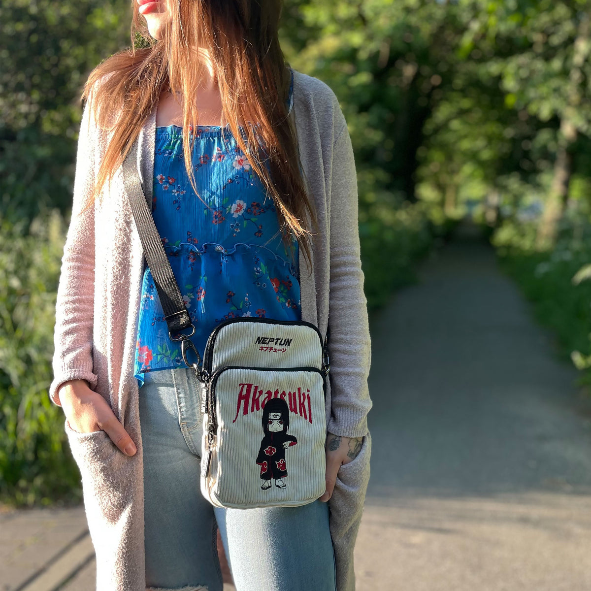 Productafbeelding Naruto - Akatsuki Crossbody Tas beige
