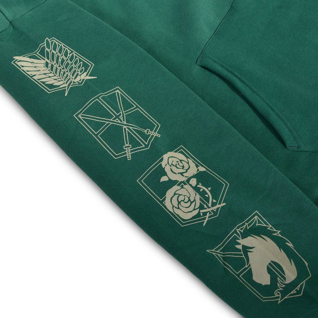 Productafbeelding Scout Symbool Militaire Hoodie Groen - Attack on Titan
