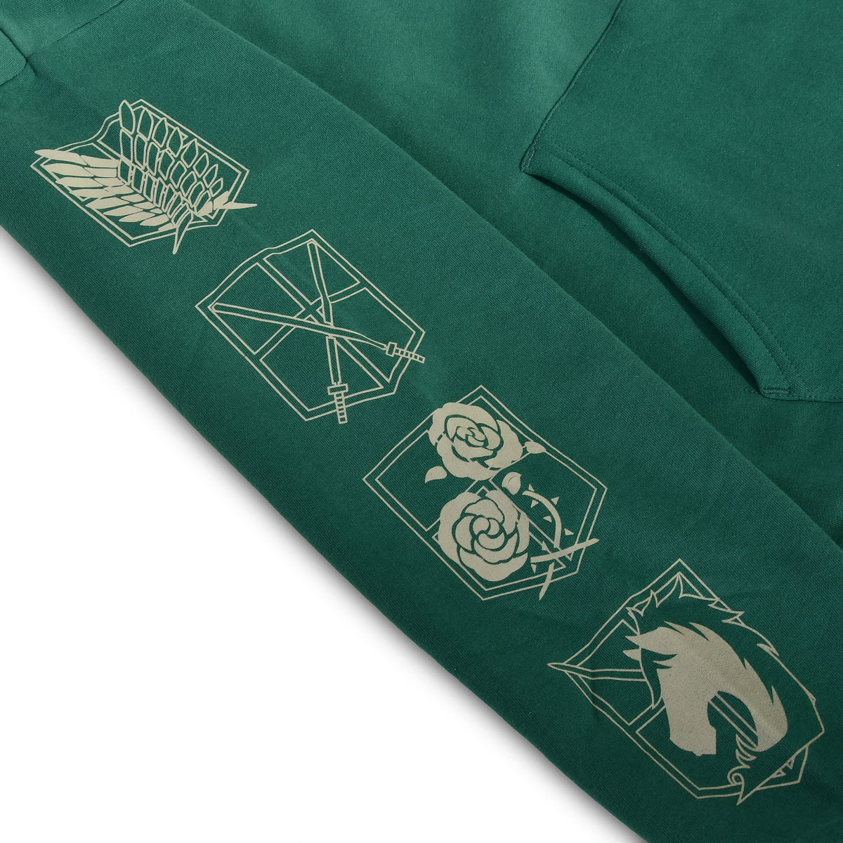 Productafbeelding Scout Symbool Militaire Hoodie Groen - Attack on Titan