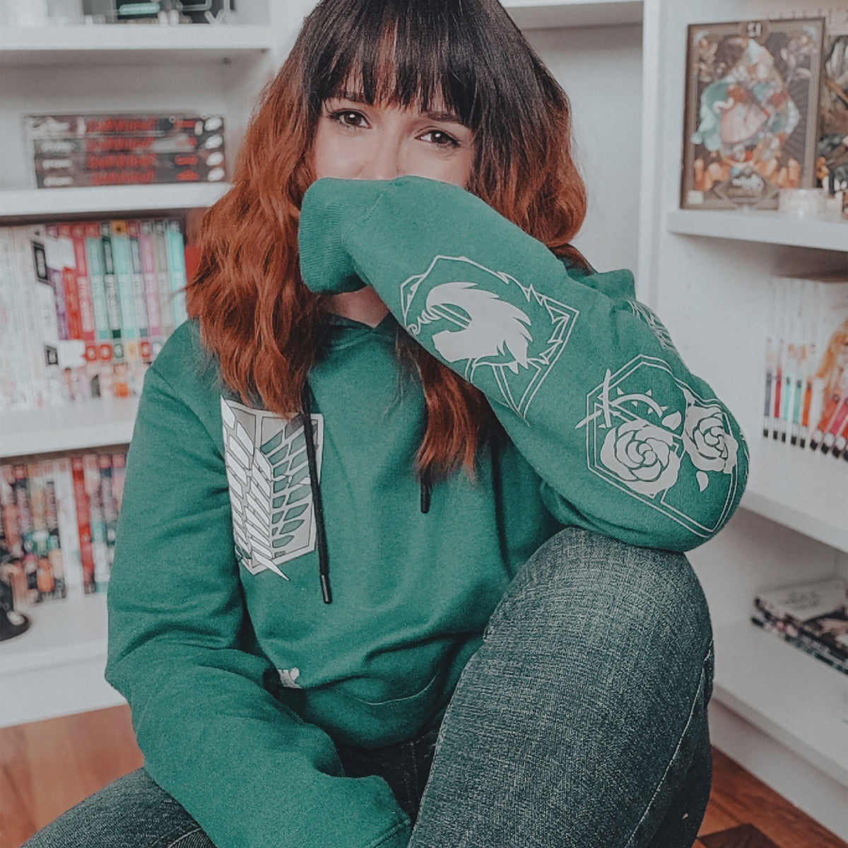 Productafbeelding Scout Symbool Militaire Hoodie Groen - Attack on Titan