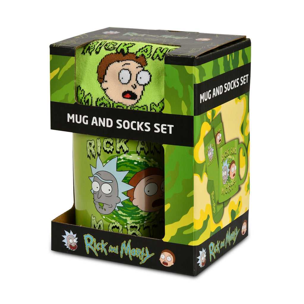 Image produit Rick and Morty - Chaussettes et Mug Portail