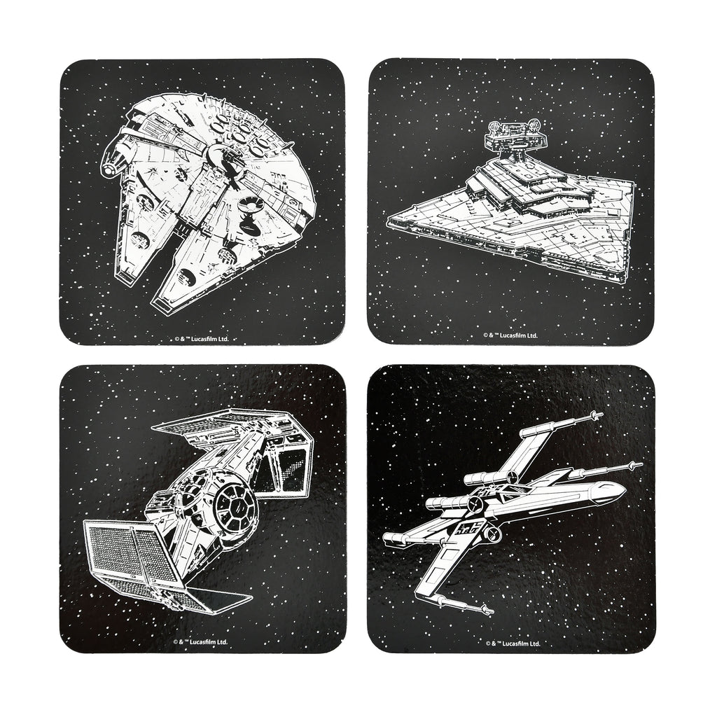 Image produit Star Wars - Set de sous-verres Vaisseaux spatiaux