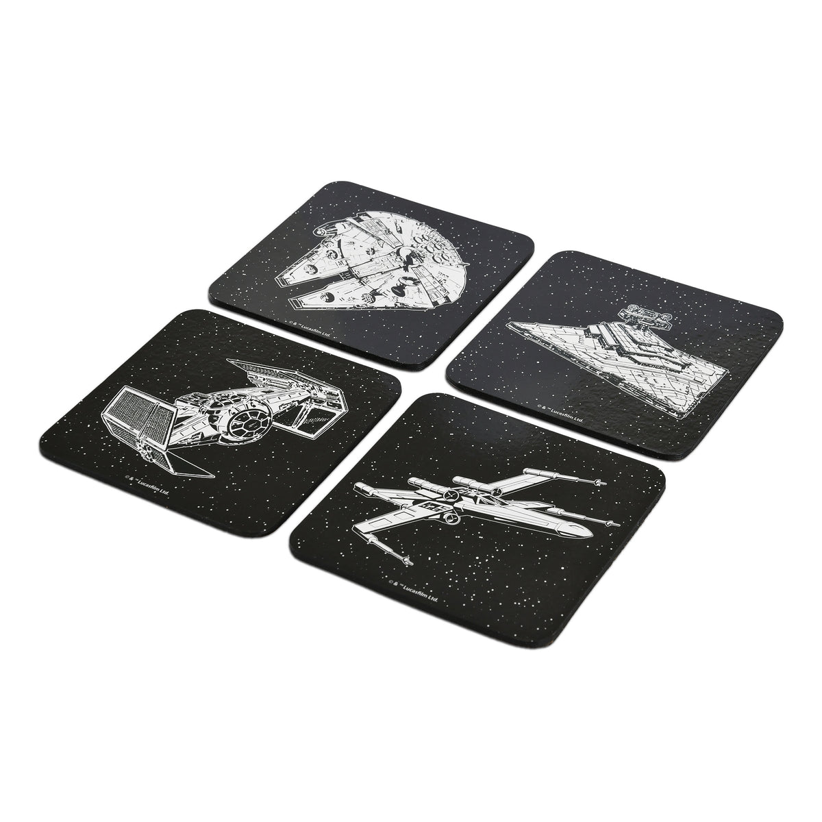 Image produit Star Wars - Set de sous-verres Vaisseaux spatiaux