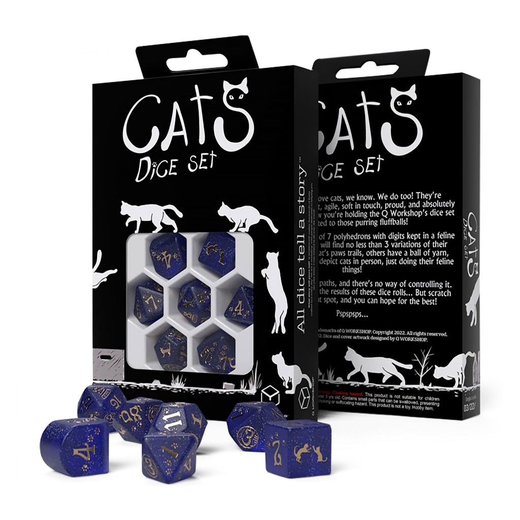 Productafbeelding Cats Meowster Modern RPG Dobbelset 7-delig