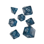 Produktbild Shimmering Llama Würfel Set 7tlg blau-weiß