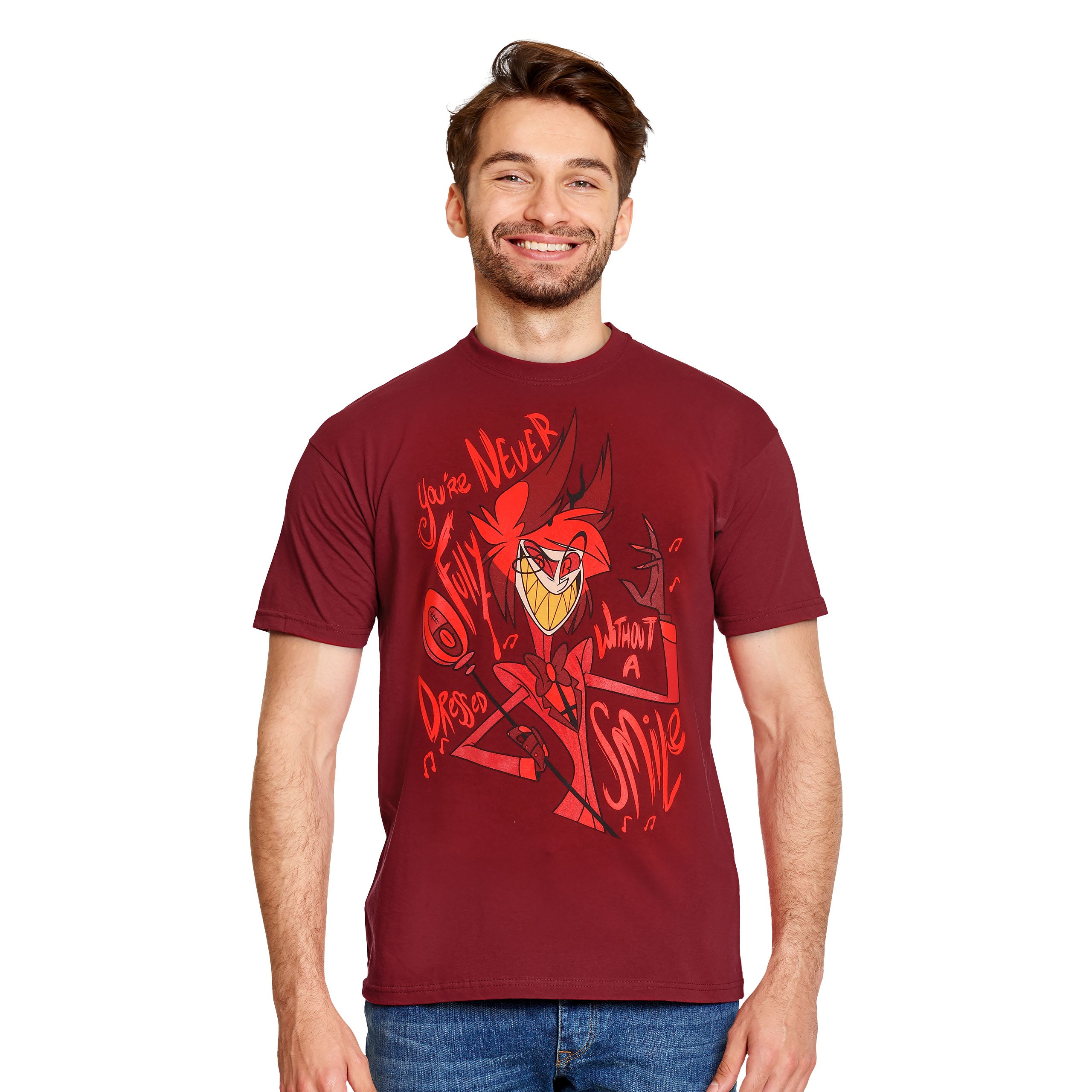 Productafbeelding Alastor T-shirt voor Hazbin Hotel Fans rood