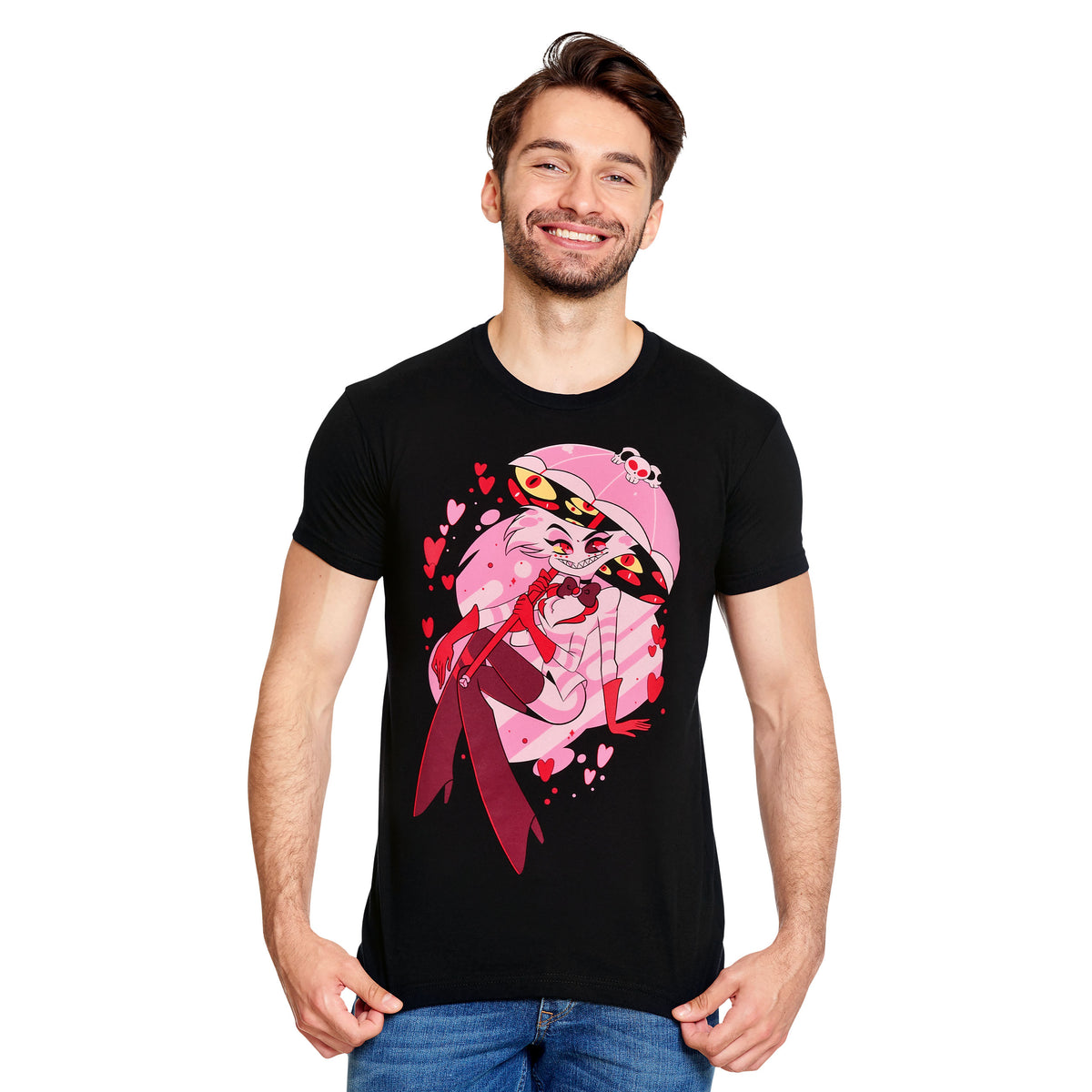 Produktbild Spider Demon Angel T-Shirt für Hazbin Hotel Fans schwarz