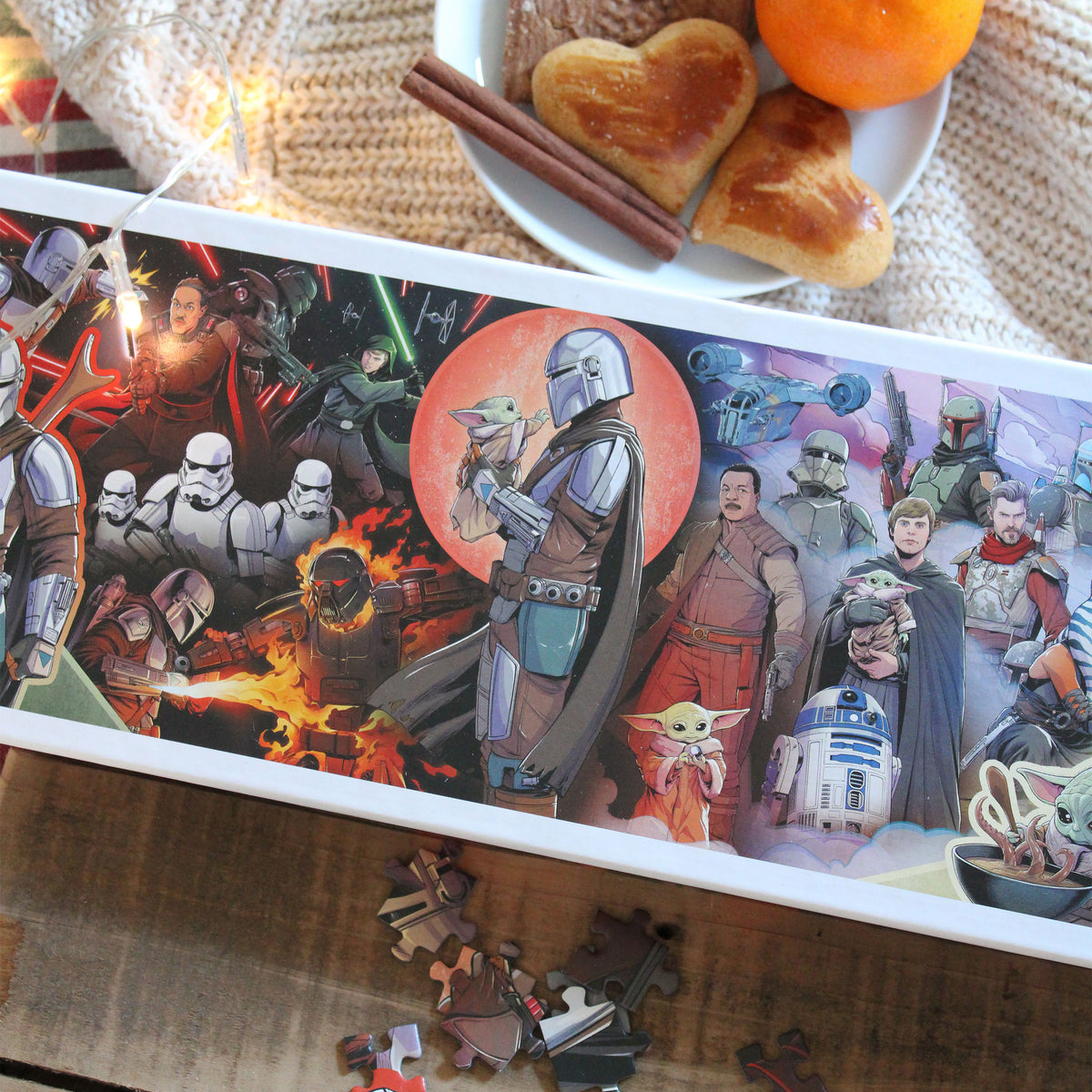 Productafbeelding Mandalorian met Grogu Puzzel - Star Wars De Mandalorian