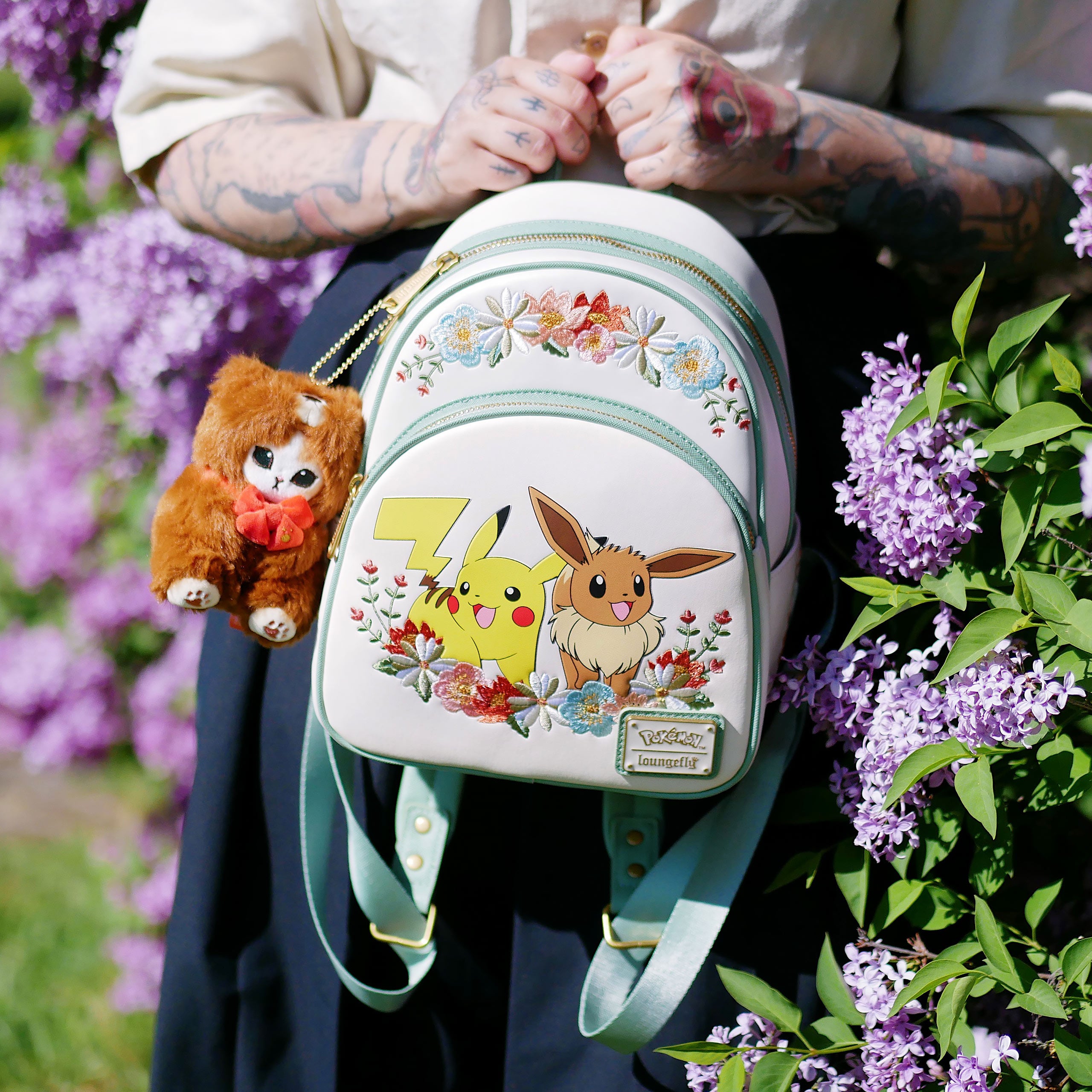 Productafbeelding Pokemon - Pikachu en Eevee Bloemen Mini Rugzak