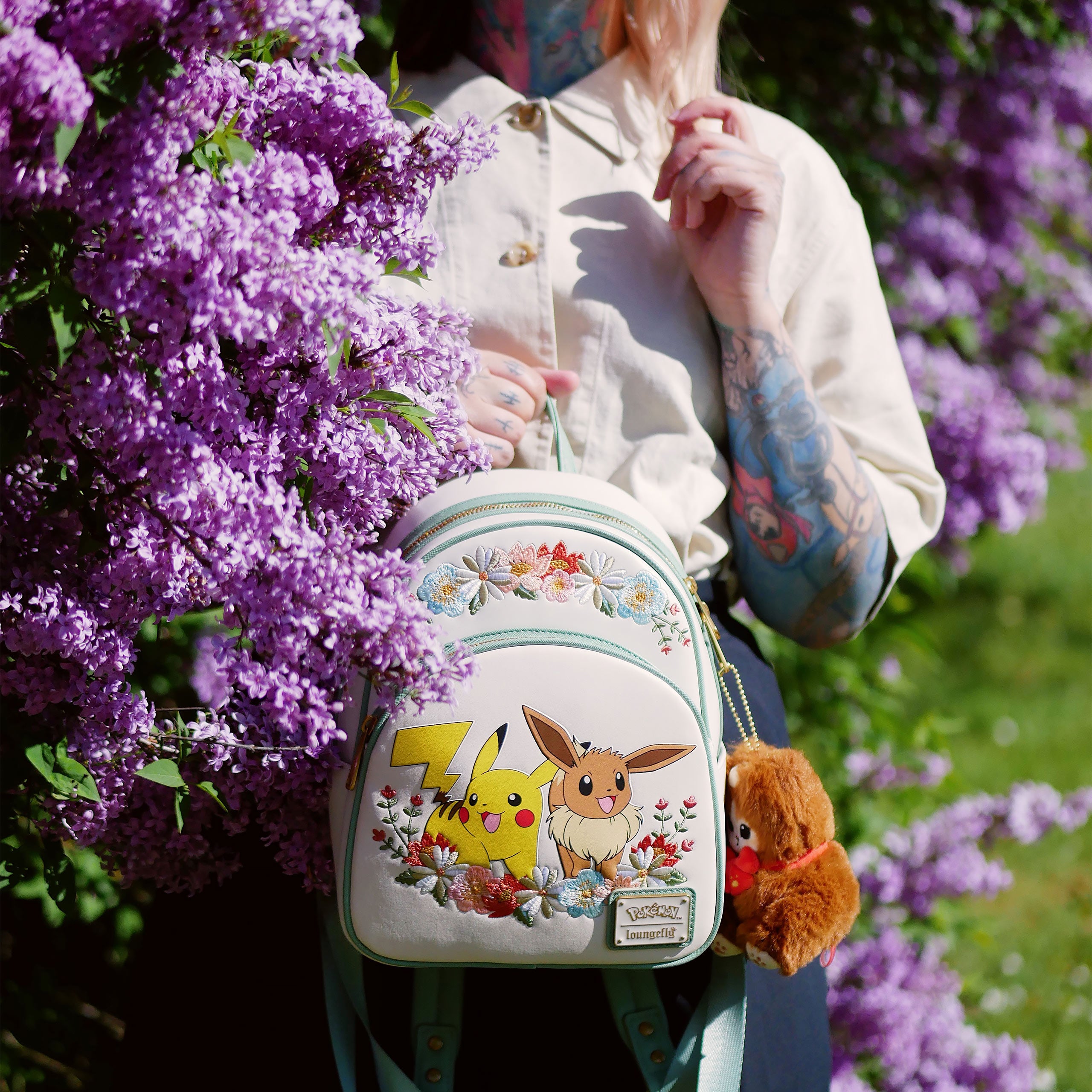 Productafbeelding Pokemon - Pikachu en Eevee Bloemen Mini Rugzak