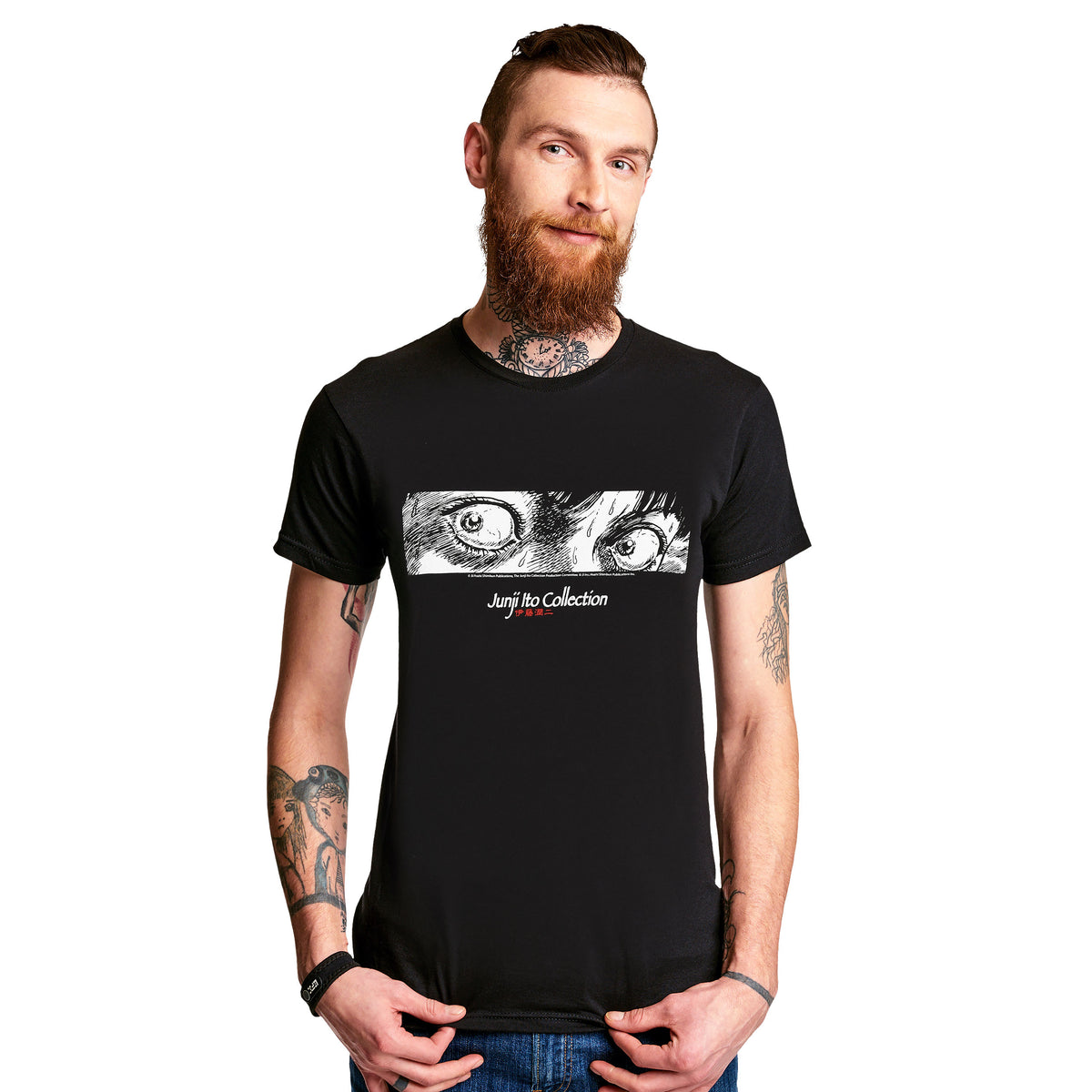 Productafbeelding Junji Ito - Ogen T-shirt zwart