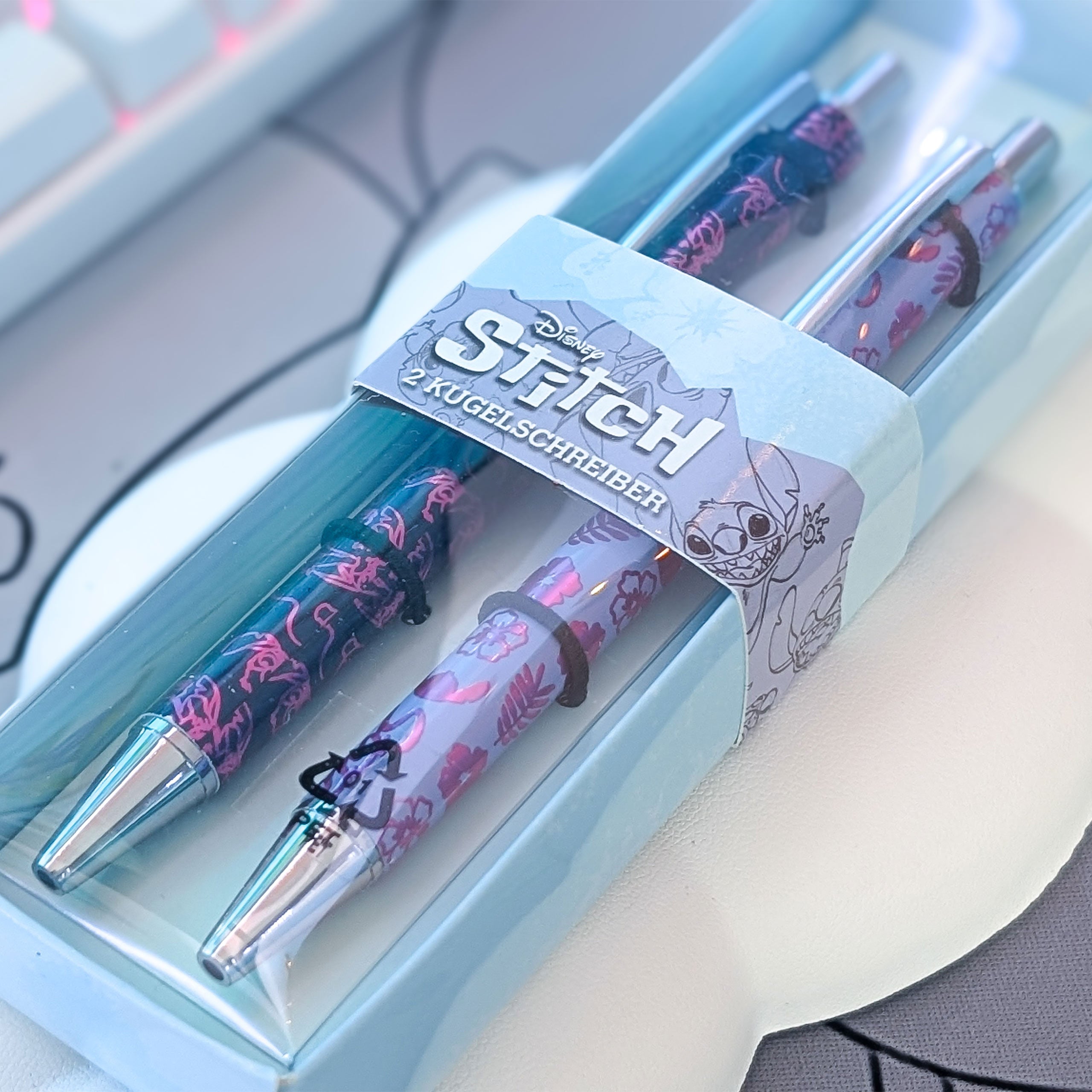 Image produit Stylos à bille Stitch 2 pièces - Lilo & Stitch