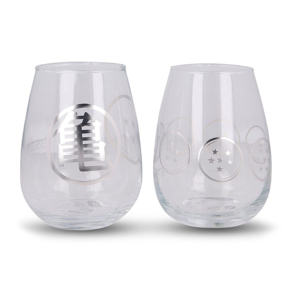 Productafbeelding Dragon Ball - Dragon Balls & Kame-symbool glazen set van 2