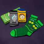Image produit Chaussettes Characters Ensemble de 3 en Boîte Cadeau - Rick et Morty