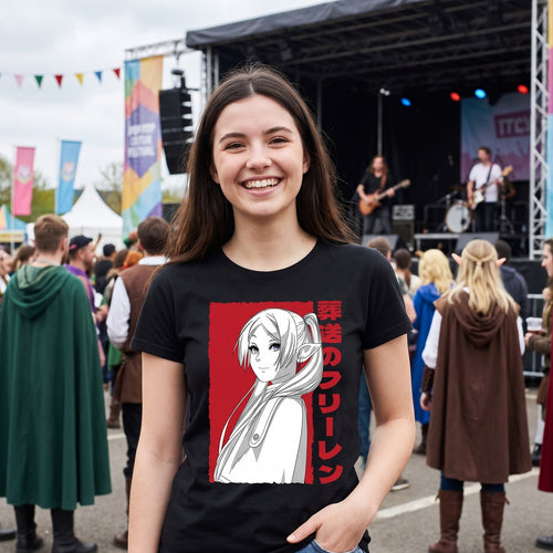 Productafbeelding Elf Magiër T-shirt voor Bevriezing Fans zwart