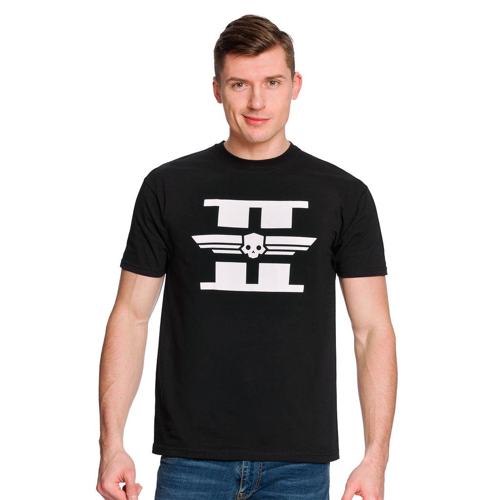 Productafbeelding Helldivers 2 - Wit Logo T-Shirt Zwart
