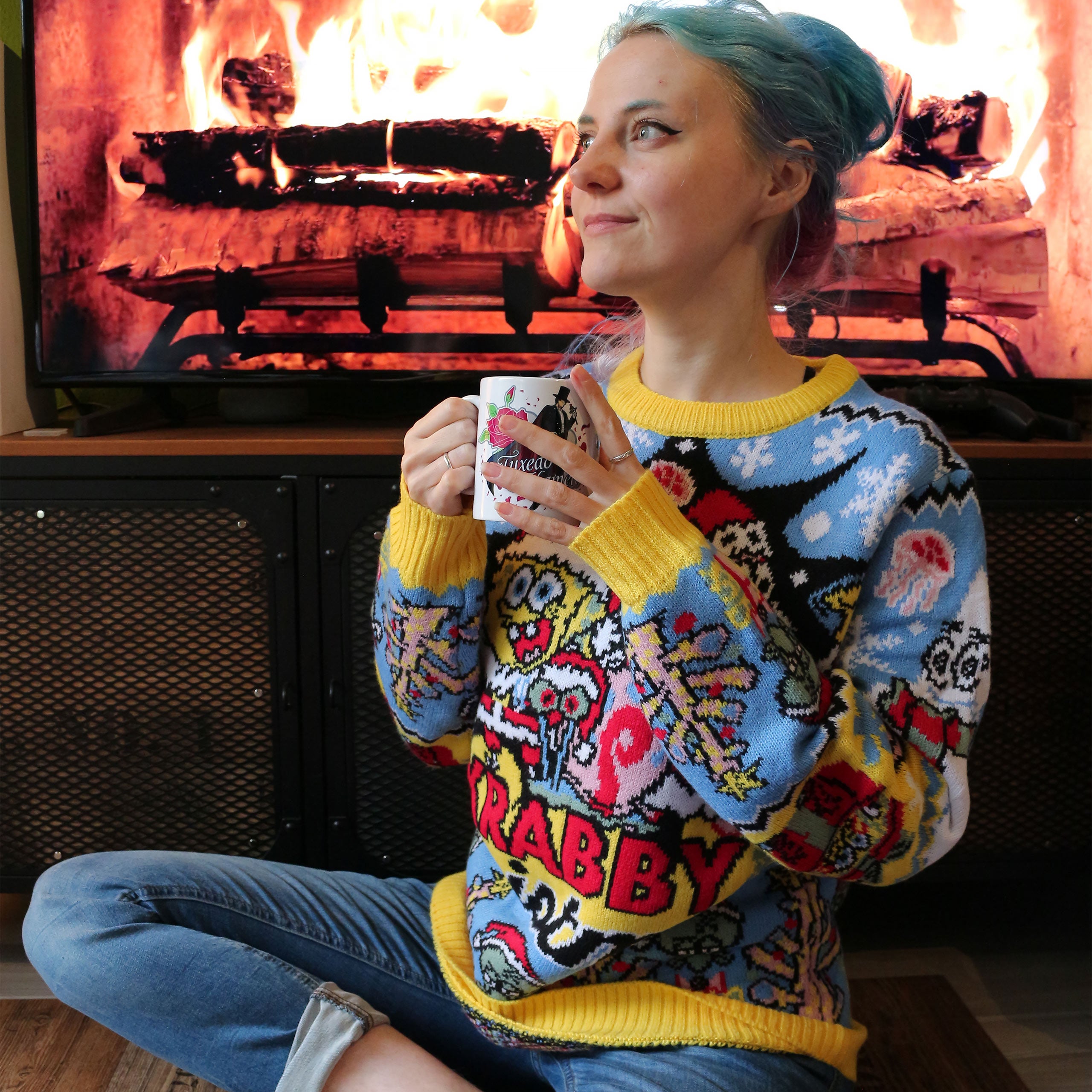 Produktbild SpongeBob - Krabby Christmas Strickpullover