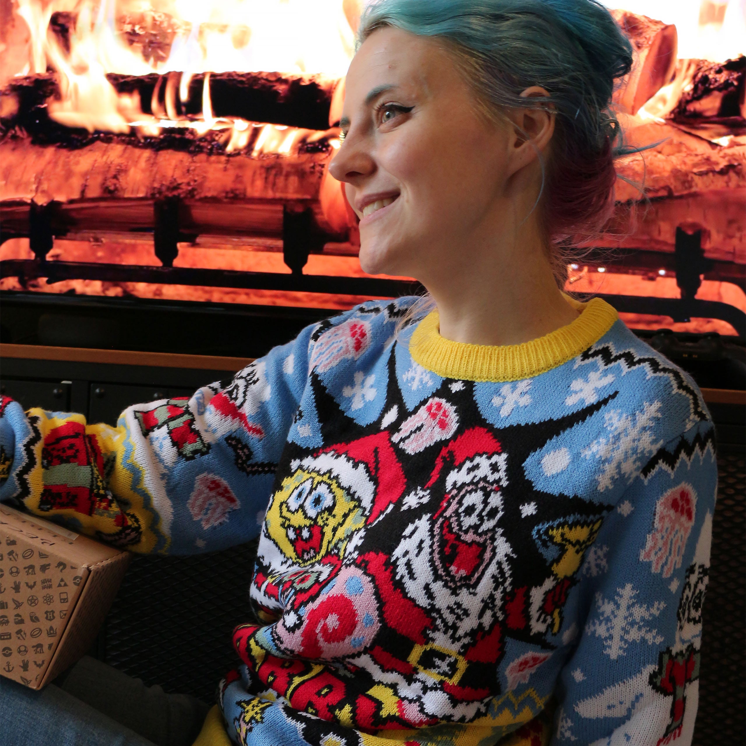 Produktbild SpongeBob - Krabby Christmas Strickpullover