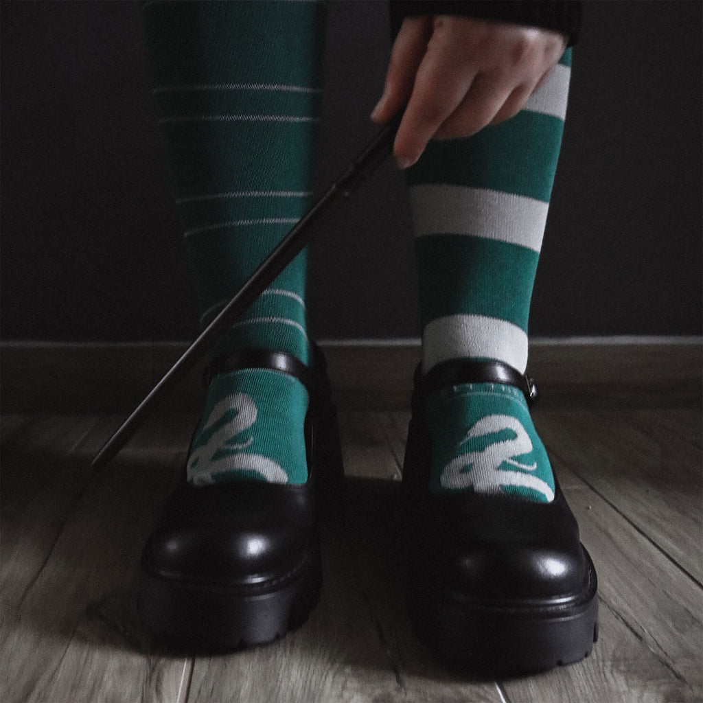 Produktbild Harry Potter - Slytherin Overknee Strümpfe 2er Set