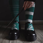 Produktbild Harry Potter - Slytherin Overknee Strümpfe 2er Set
