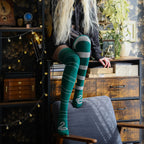 Produktbild Harry Potter - Slytherin Overknee Strümpfe 2er Set