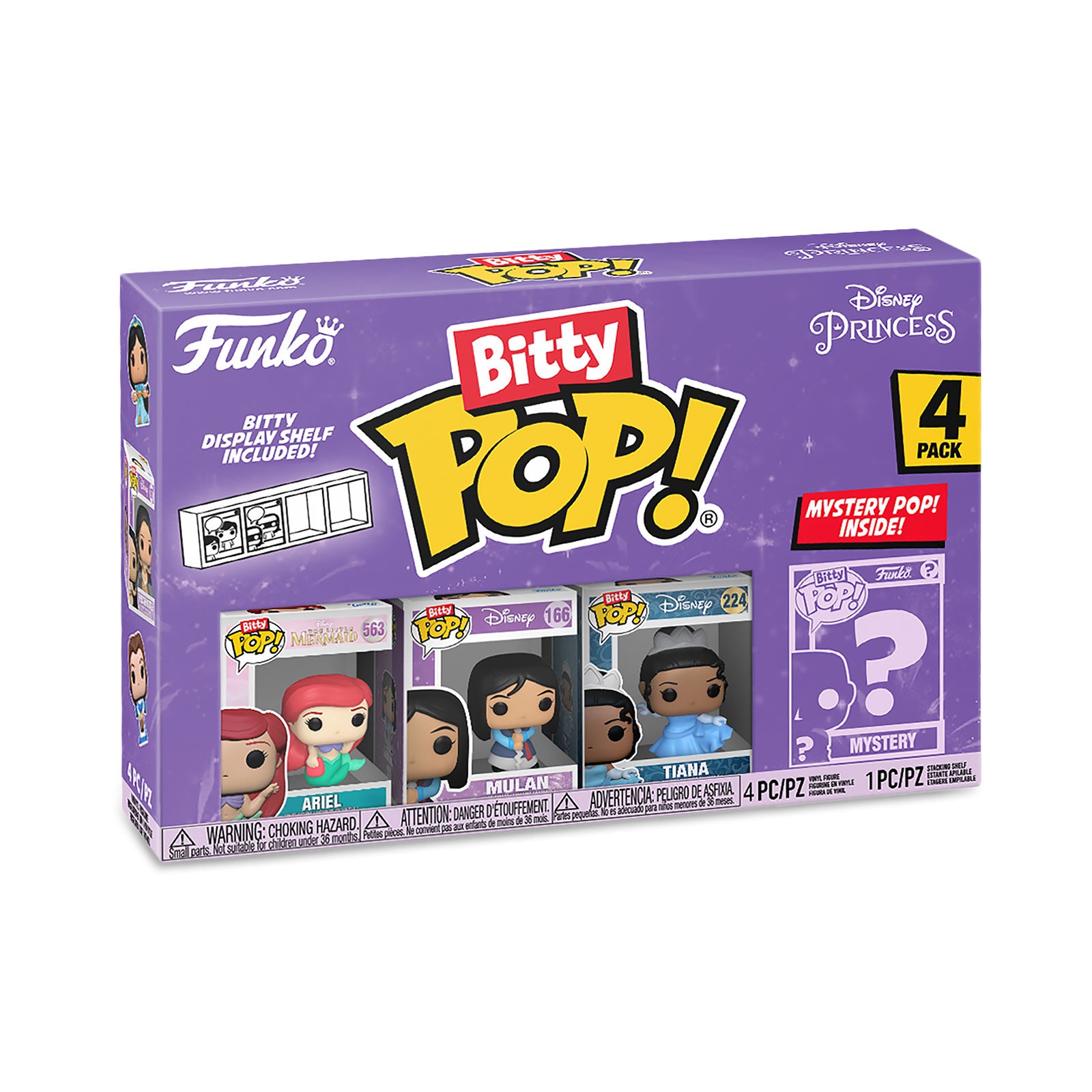 Image produit Disney Princess - Funko Bitty Pop Set de 4 figurines Série 3