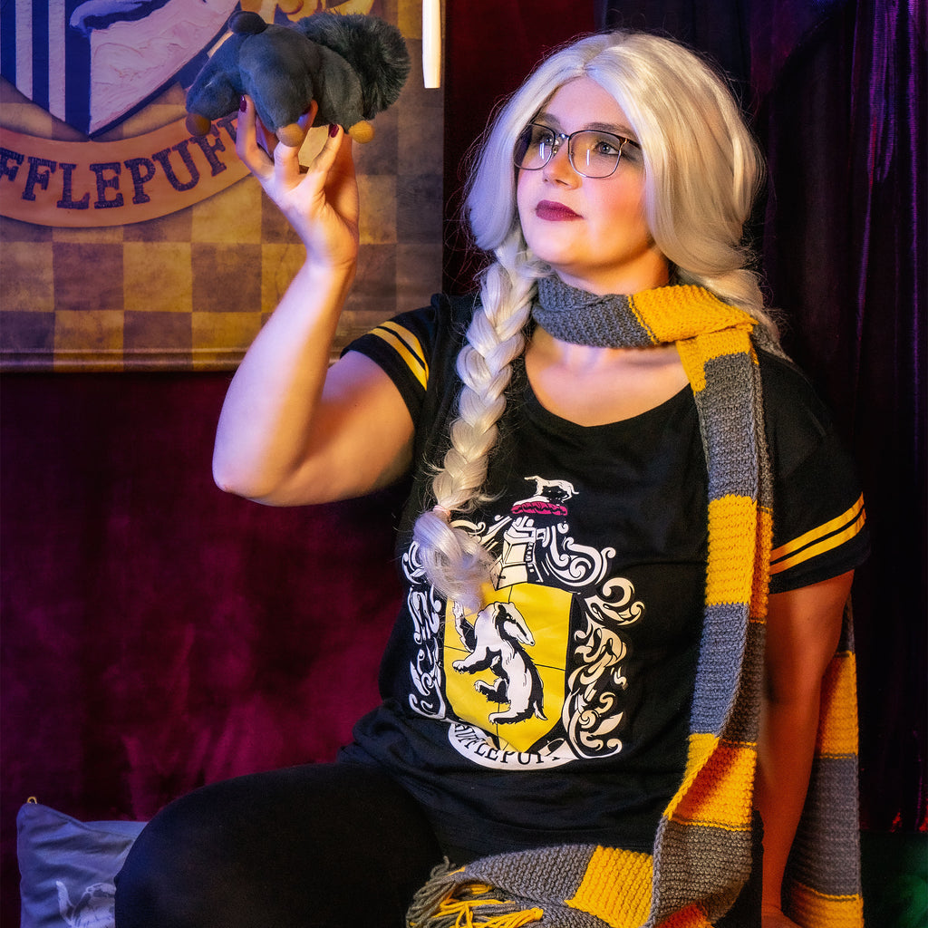 Productafbeelding Hufflepuff Wapenschild Pyjama zwart - Harry Potter