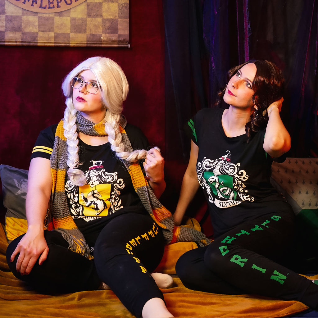 Productafbeelding Hufflepuff Wapenschild Pyjama zwart - Harry Potter