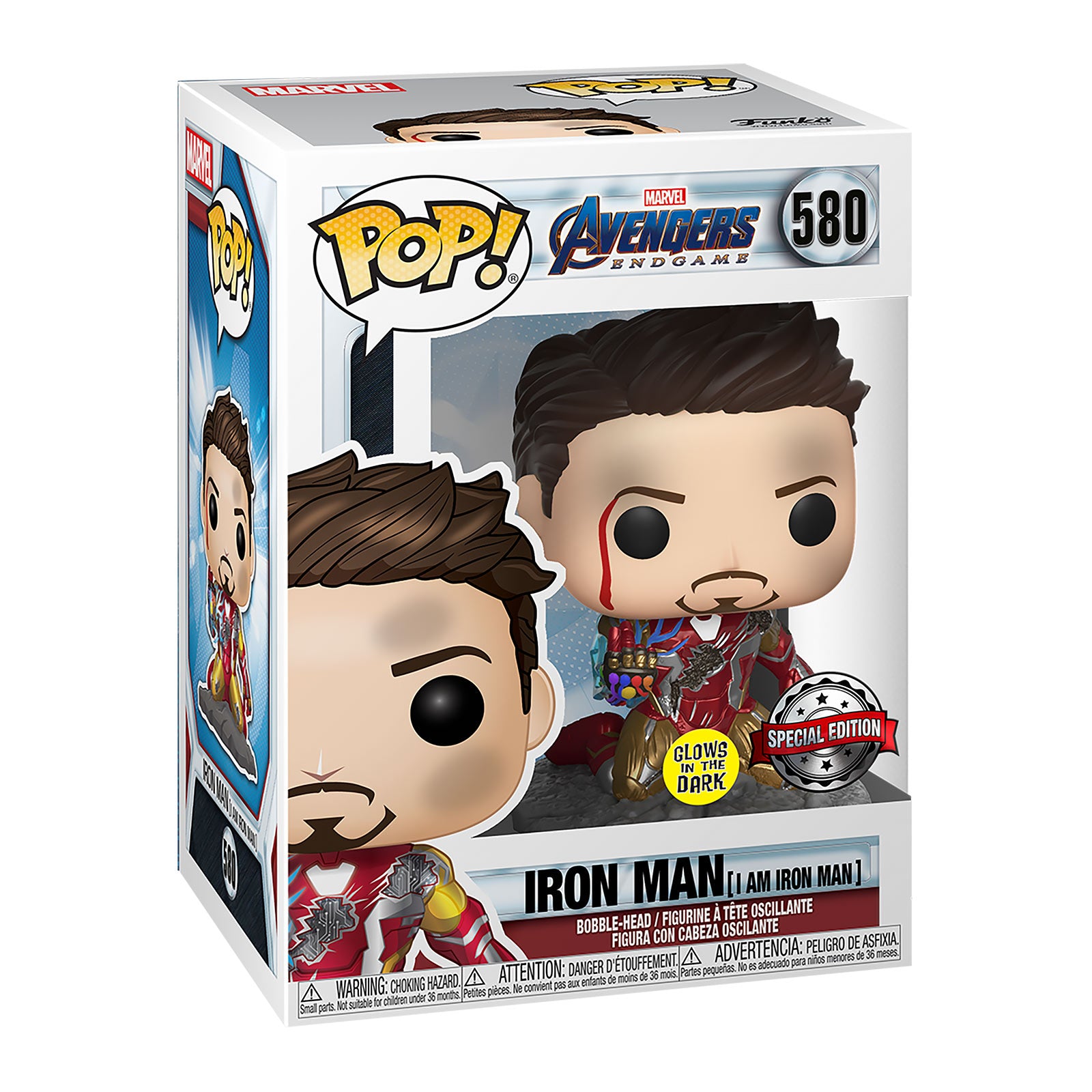 Produktbild Avengers Endgame - Iron Man Tony Stark Funko Pop Wackelkopf-Figur