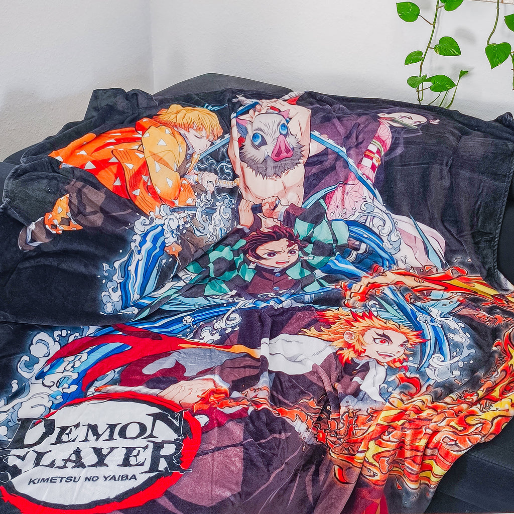 Productafbeelding Demon Slayer - Groep Fleece Dekentje
