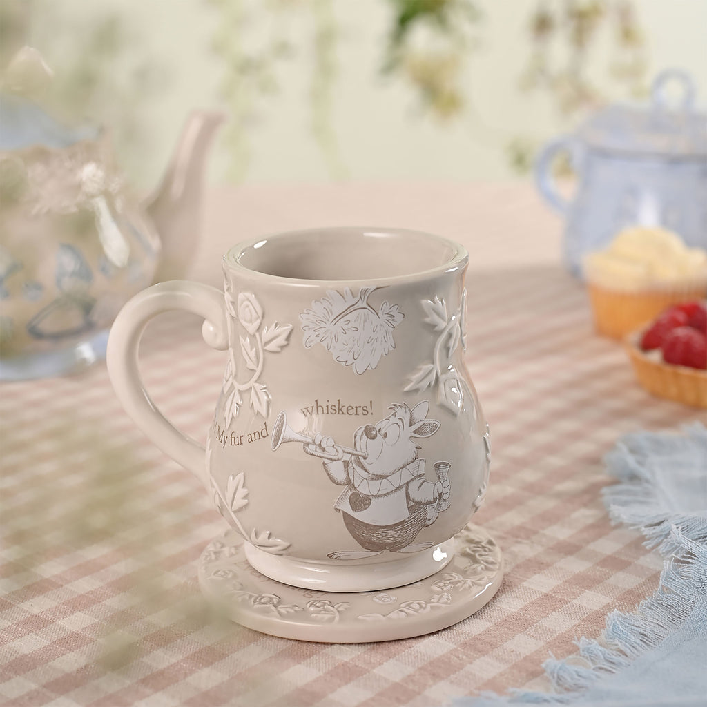 Productafbeelding Alice in Wonderland - Witte Konijn Relief Mok