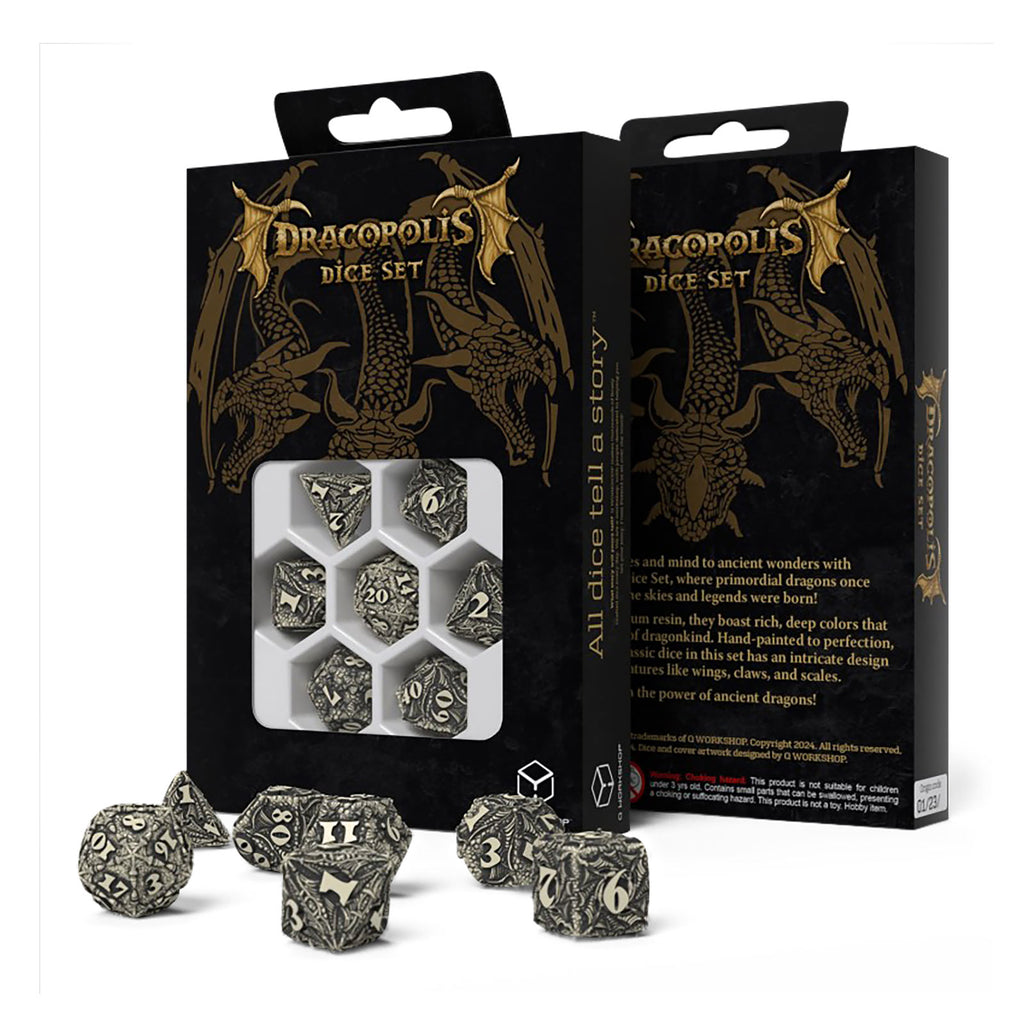 Produktbild Dracopolis - The Scandinavian Blackfang Würfel Set 7tlg