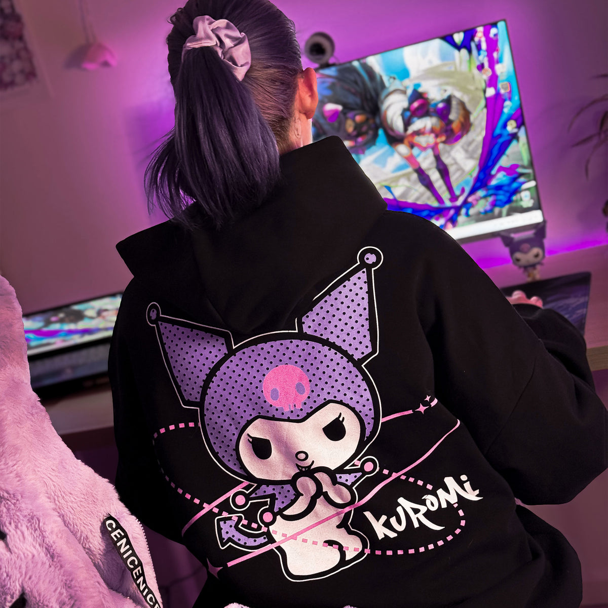 Productafbeelding Sanrio - Kuromi Hoodie zwart