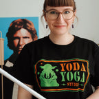 Image produit Star Wars - T-Shirt Yoda Yoga Studio noir