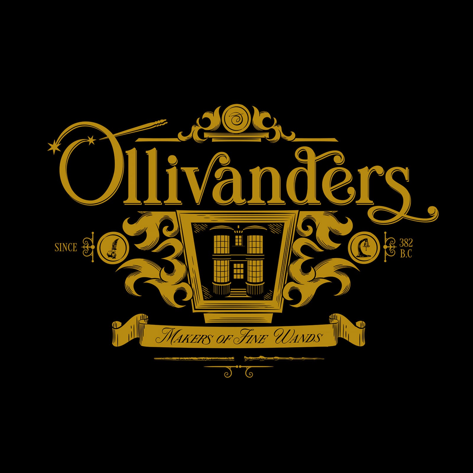 Image produit T-shirt Ollivanders noir - Harry Potter