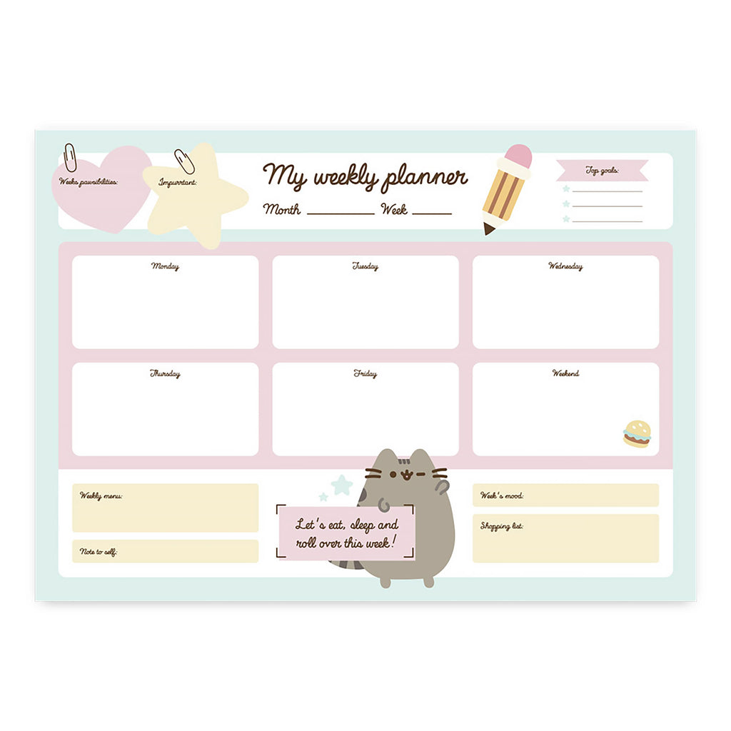 Image produit Pusheen - Mange et Dors Planificateur Hebdomadaire