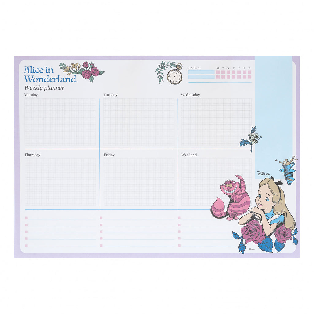 Productafbeelding Alice in Wonderland - Flower Weekplanner