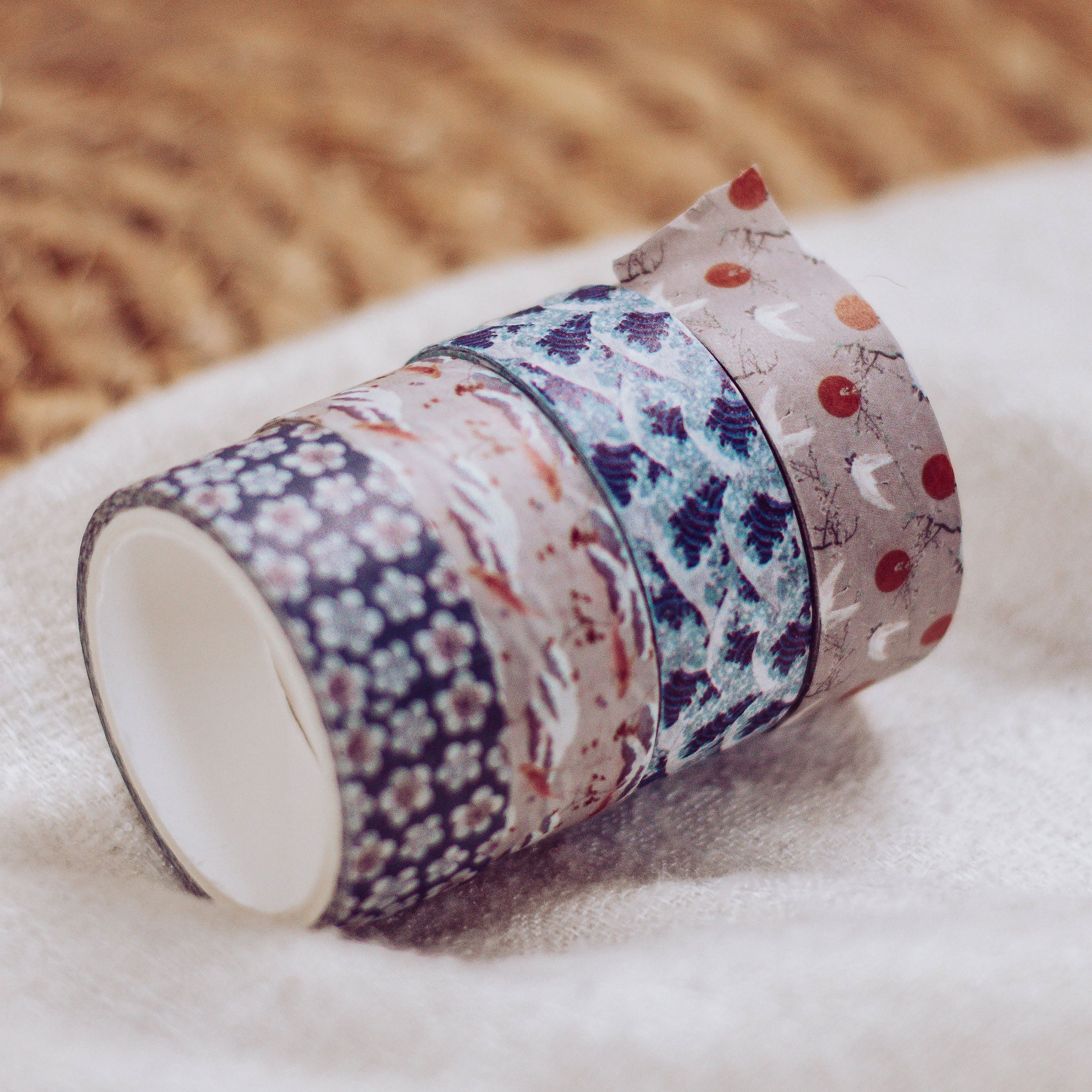 Productafbeelding De Grote Golf van Kanagawa - Katsushika Hokusai Washi Tapes 4-delige Set
