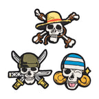 Produktbild One Piece - Skull Aufnäher 3er Set