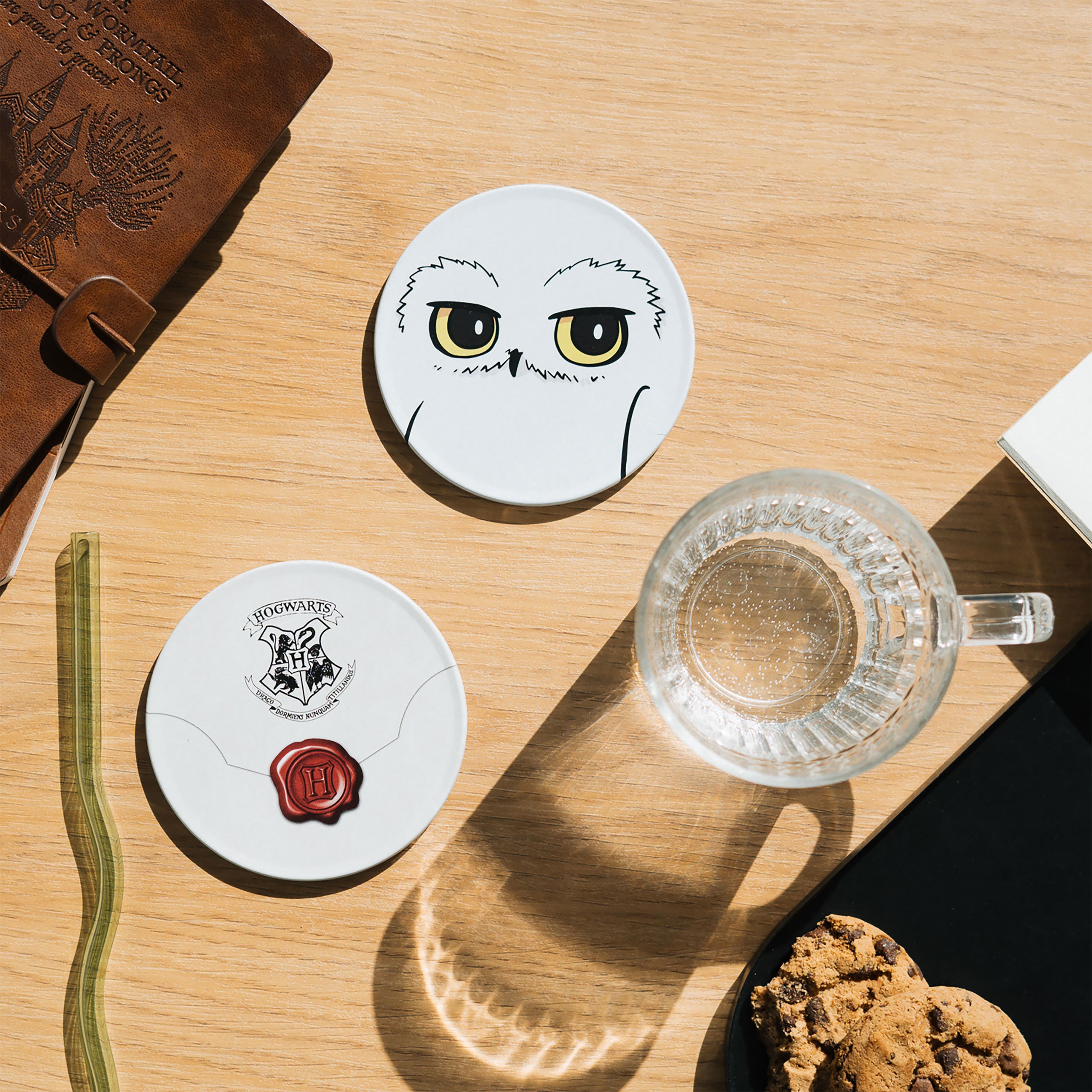 Image produit Harry Potter - Set de 2 dessous de verre Hedwig