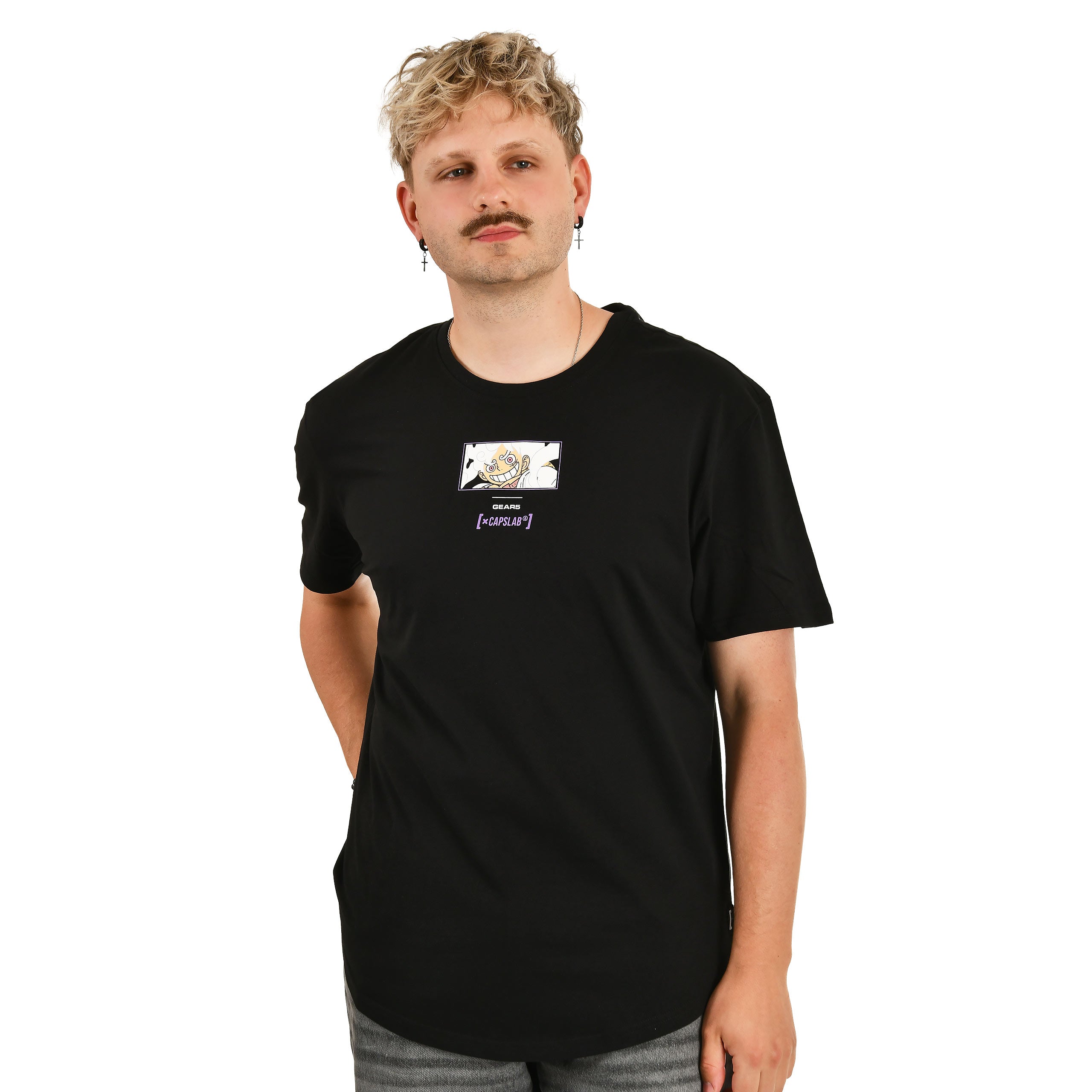 Image produit One Piece - Monkey D. Luffy Gear 5 T-Shirt Capslab noir