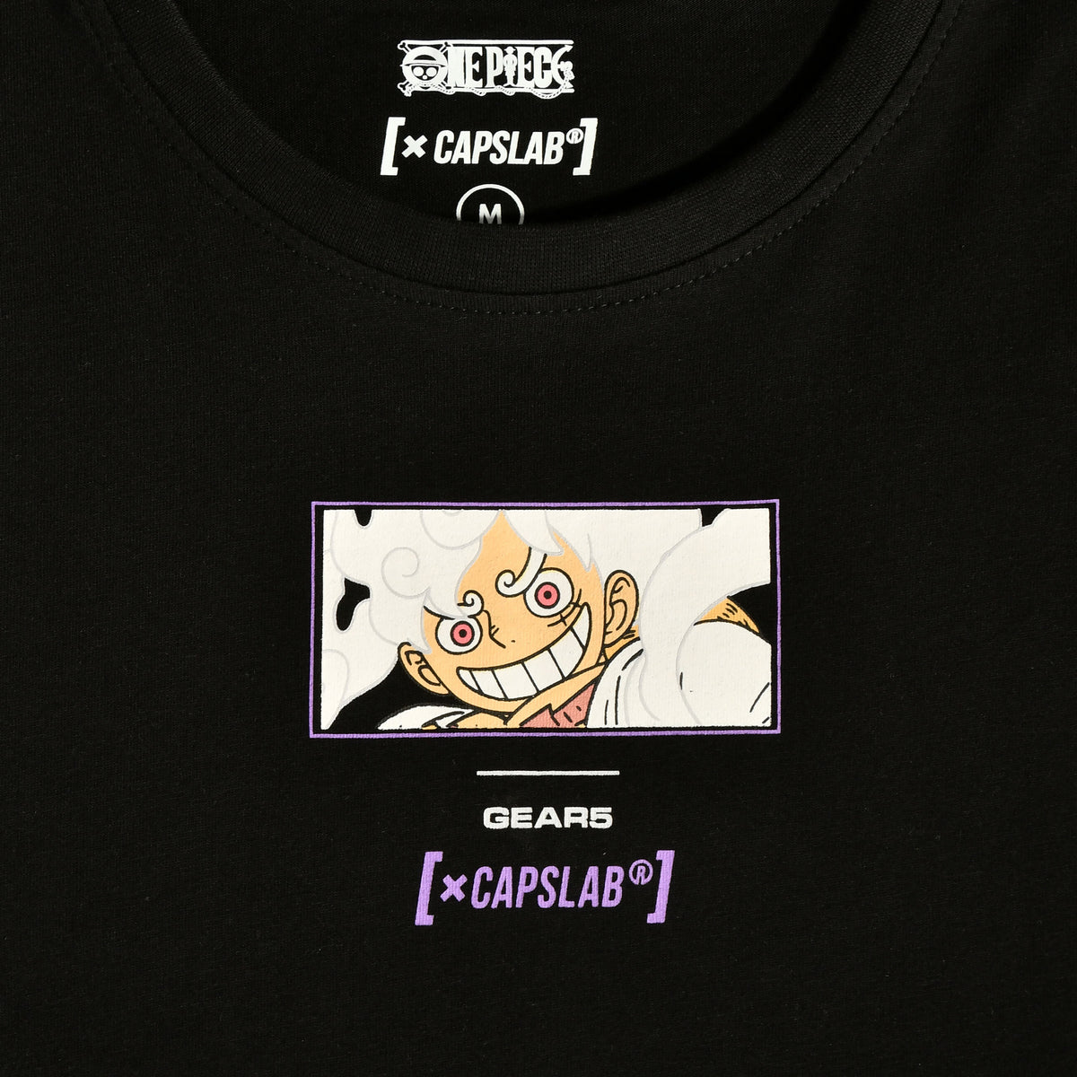 Image produit One Piece - Monkey D. Luffy Gear 5 T-Shirt Capslab noir