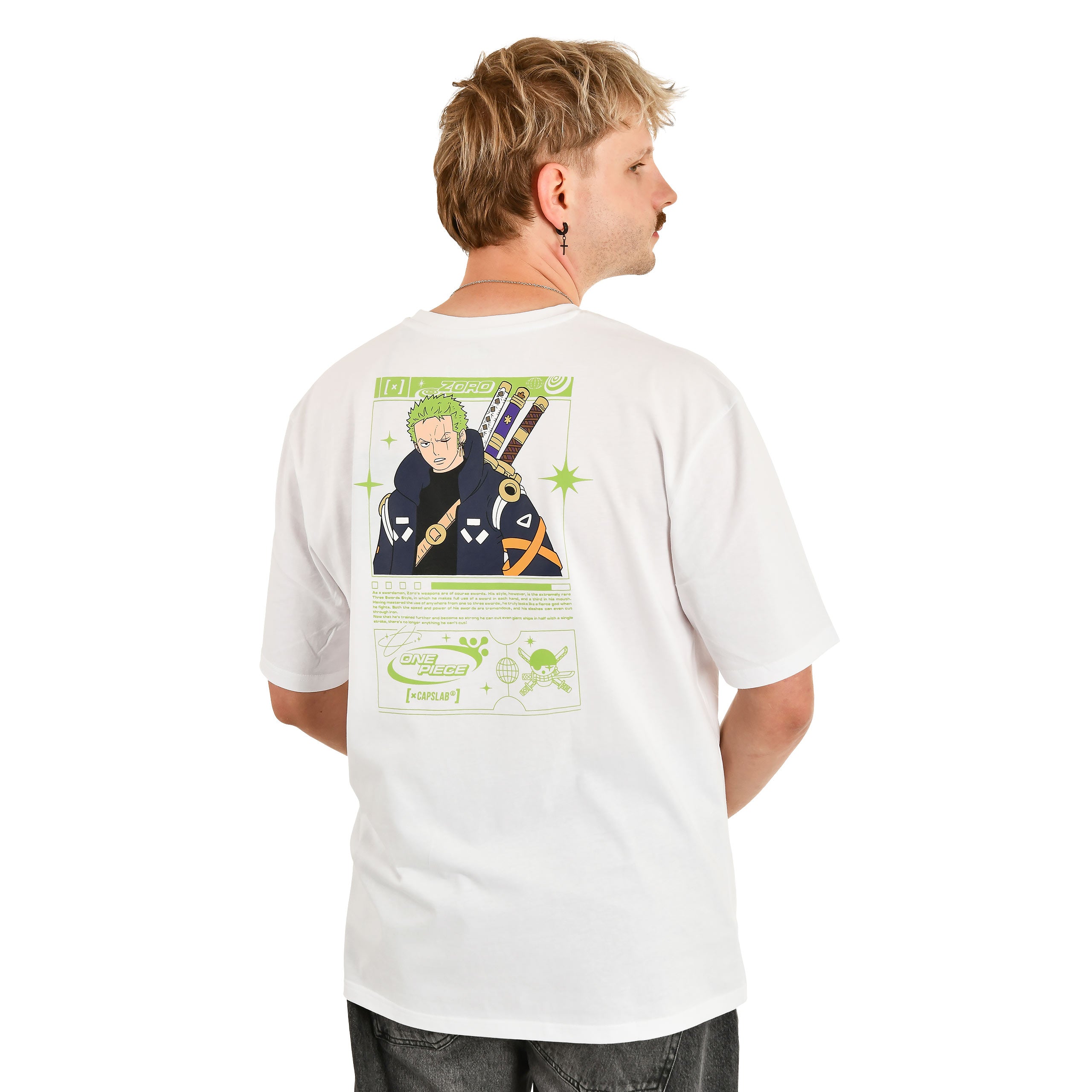 Image produit One Piece - T-shirt oversize Zoro Capslab blanc
