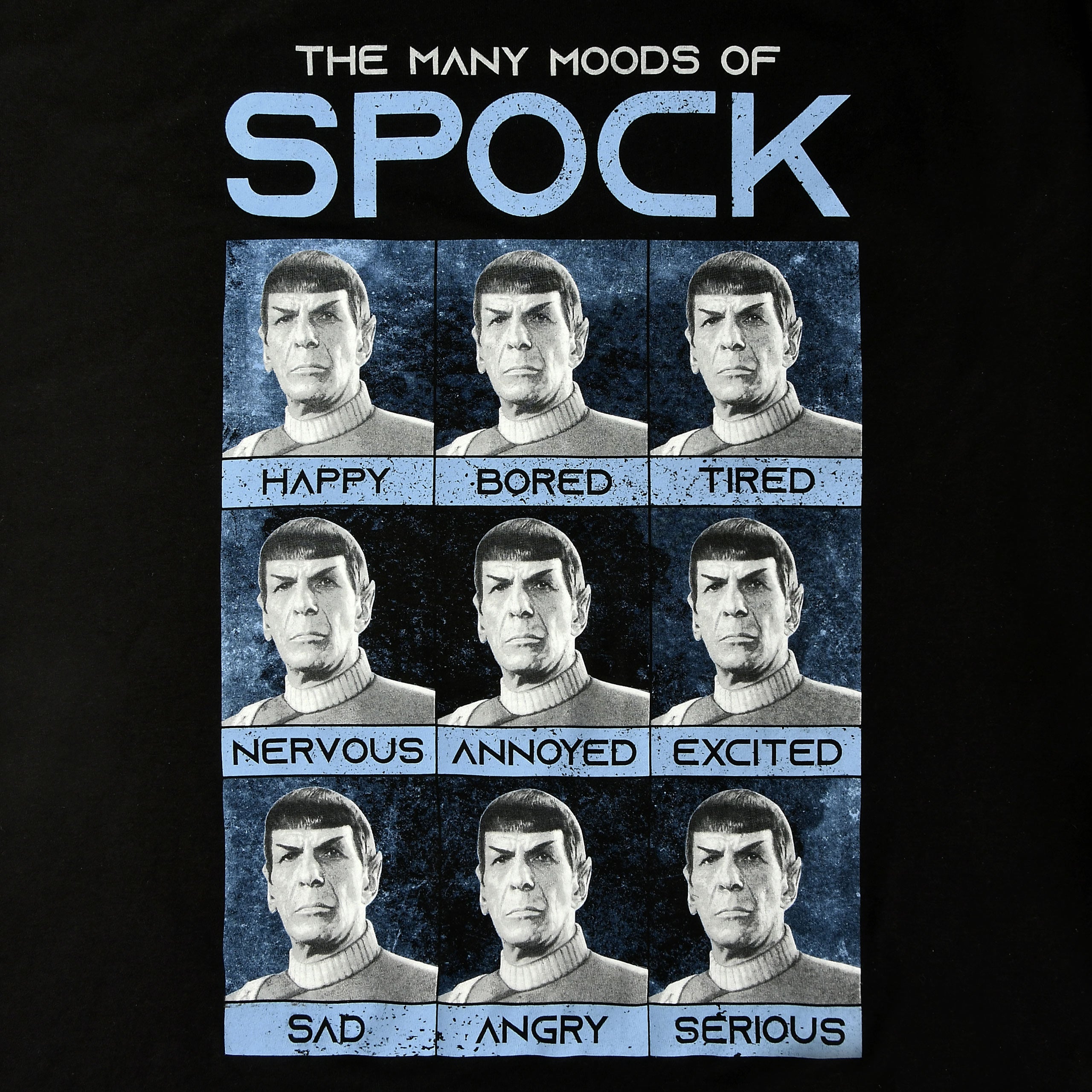 Image produit Star Trek - T-shirt noir Many Mood of Spock
