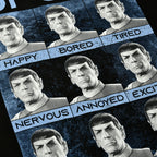 Image produit Star Trek - T-shirt noir Many Mood of Spock