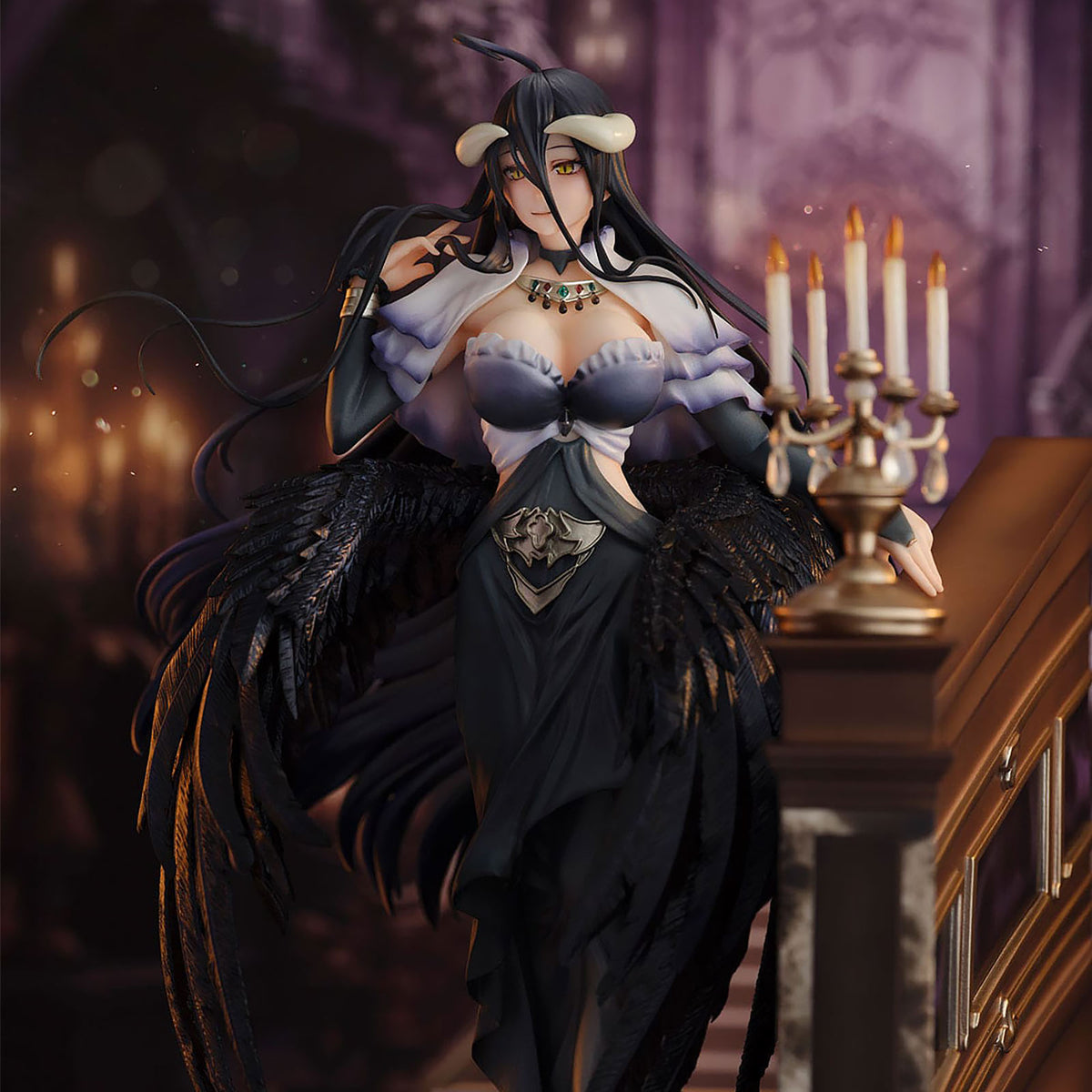 Image produit Overlord - Figurine Albedo 1:7 Jet Black Dress Version